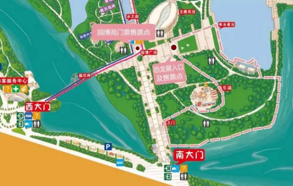 嚇尿！園博苑驚現“侏羅紀公園”，恐龍復活了？！