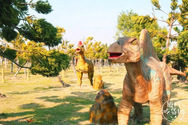 嚇尿！園博苑驚現“侏羅紀公園”，恐龍復活了？！