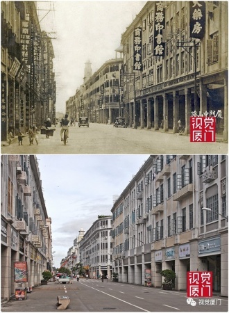 55組廈門中山路今昔對比，驚艷了整整80年，越看越感動