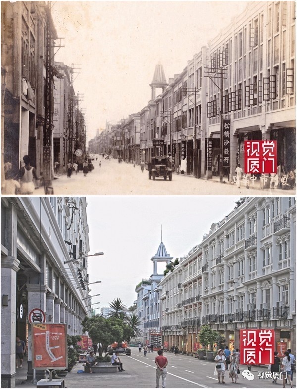 55組廈門中山路今昔對比，驚艷了整整80年，越看越感動