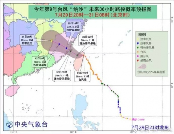 最新！雙臺(tái)風(fēng)之一“納沙”明早8點(diǎn)前后登陸福建！已對(duì)臺(tái)灣造成重創(chuàng)，廈門或成暴雨重災(zāi)區(qū)……