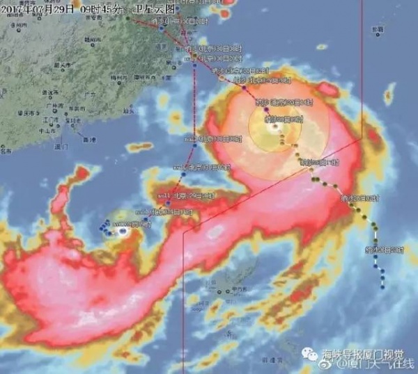 剛剛，“納沙”重創臺灣，登陸風力13級！明早或提前登陸福建！廈門將迎來狂風！暴雨！巨浪！