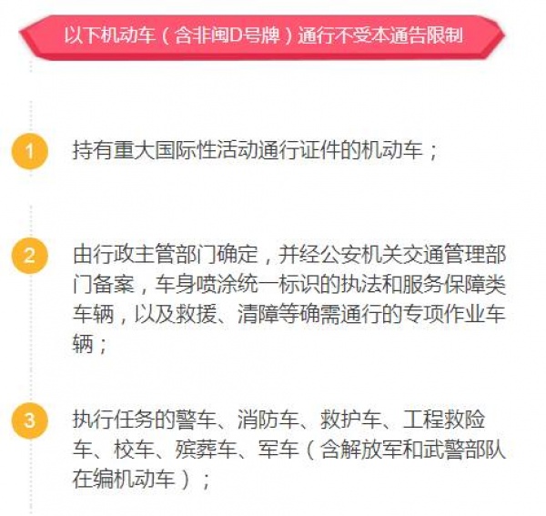 快訊！8月31日至9月6日廈門單雙號限行、非閩D號牌車輛禁止駛入