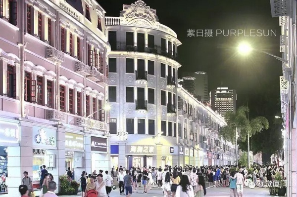 不同時期的廈門中山路夜景，90年代最美，現在效果如金磚