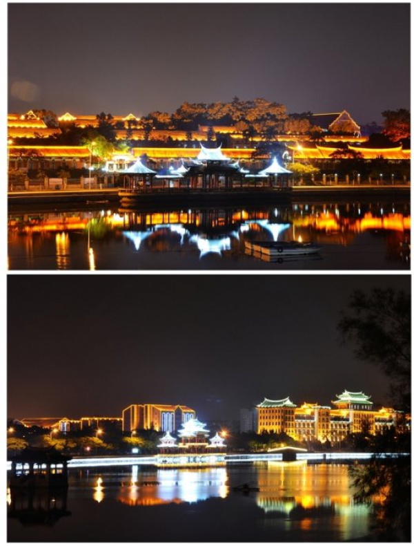 廈門：集美龍舟池夜色（組圖）_志遠(yuǎn)天下行