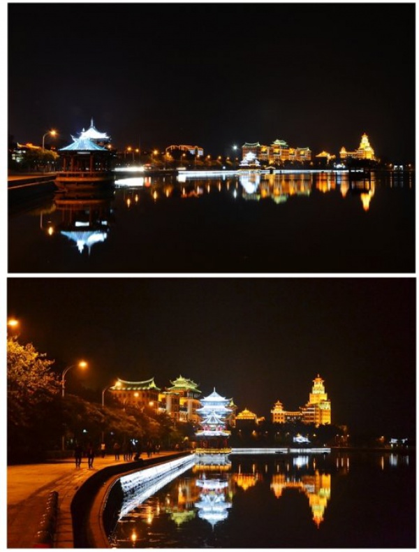 廈門：集美龍舟池夜色（組圖）_志遠(yuǎn)天下行